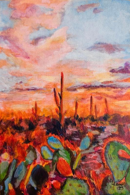 Sunset Fire in the Sky